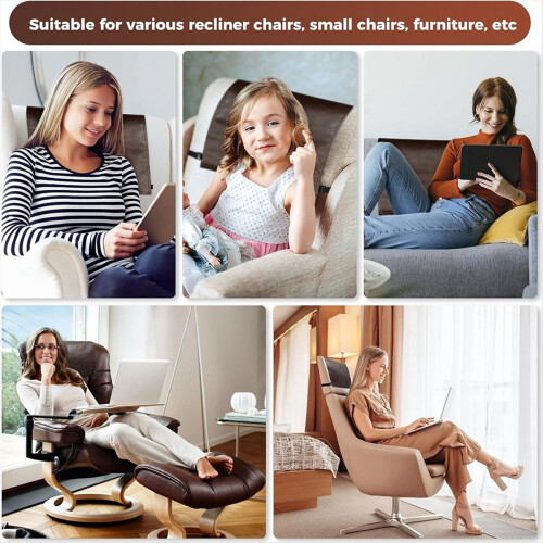 Headrest Cover for Recliner Chair Recliner Headrest Protector Brown 2