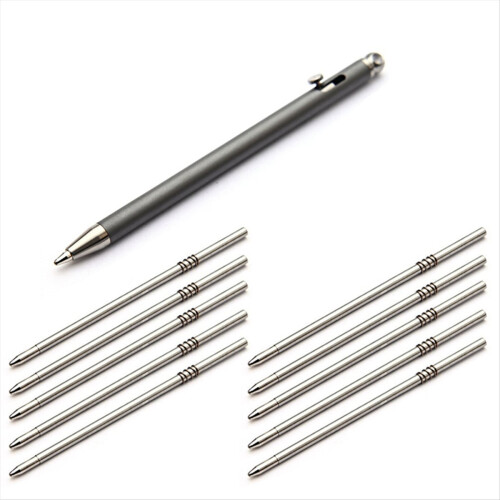 Titanium Bolt Action Mini Ballpoint Pen
Titanium Mini Ballpoint Pen