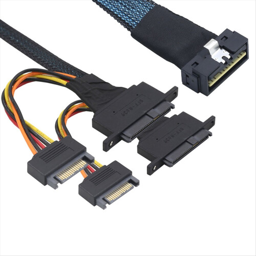 Καλώδιο τροφοδοσίας PCI-E Slimline 2X SFF-8639 U.2 U2 15P NVME για SSD 2