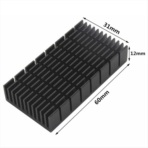 Ψύκτρα αλουμινίου για καλοριφέρ 60x31x12mm 2
