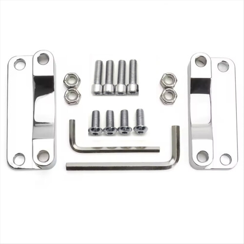 Chrome Front Riser Spacer Bracket