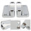 Chrome Front Riser Spacer Bracket 3