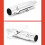 Motorcycle 12inch Shorty Exhaust Pipe for Silver 6