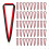 100 Pcs Neck Ribbon with Snap Clips Medal Solid Award Lanyards C 1