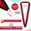 100 Pcs Neck Ribbon with Snap Clips Medal Solid Award Lanyards C 4