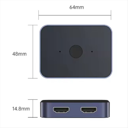 Διαχωριστής 8K60Hz 2 σε 1 έξοδος για τηλεόραση 1