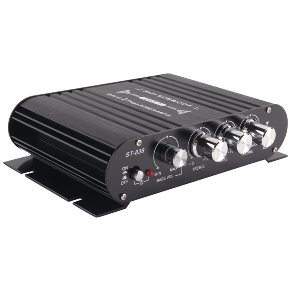 Hifi Amplifier 2.1 Channel Bluetooth 5.0 Car Mp3 Amp Eu Plug 4852887706744