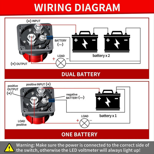 Interruptor de desconexión de batería con voltímetro 1