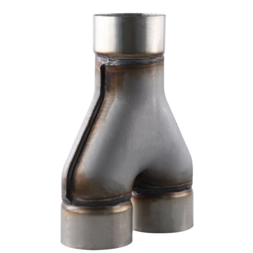 51 63 76MM Y Pipe Double Outlet Muffler Tip 1