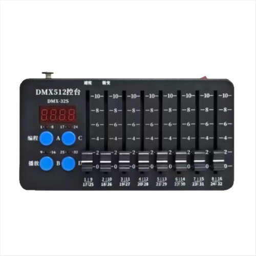 Mini Batterij DMX512 Console 32CH Oplaadbare Podiumlichtcontroller