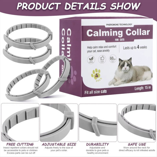 4er-Pack Katzenberuhigungshalsbänder 1