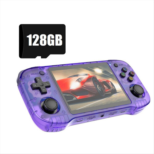 Console de jogos retrô portátil R46H com tela de 4,2 polegadas, 128 GB e mais de 20.000 jogos. 1