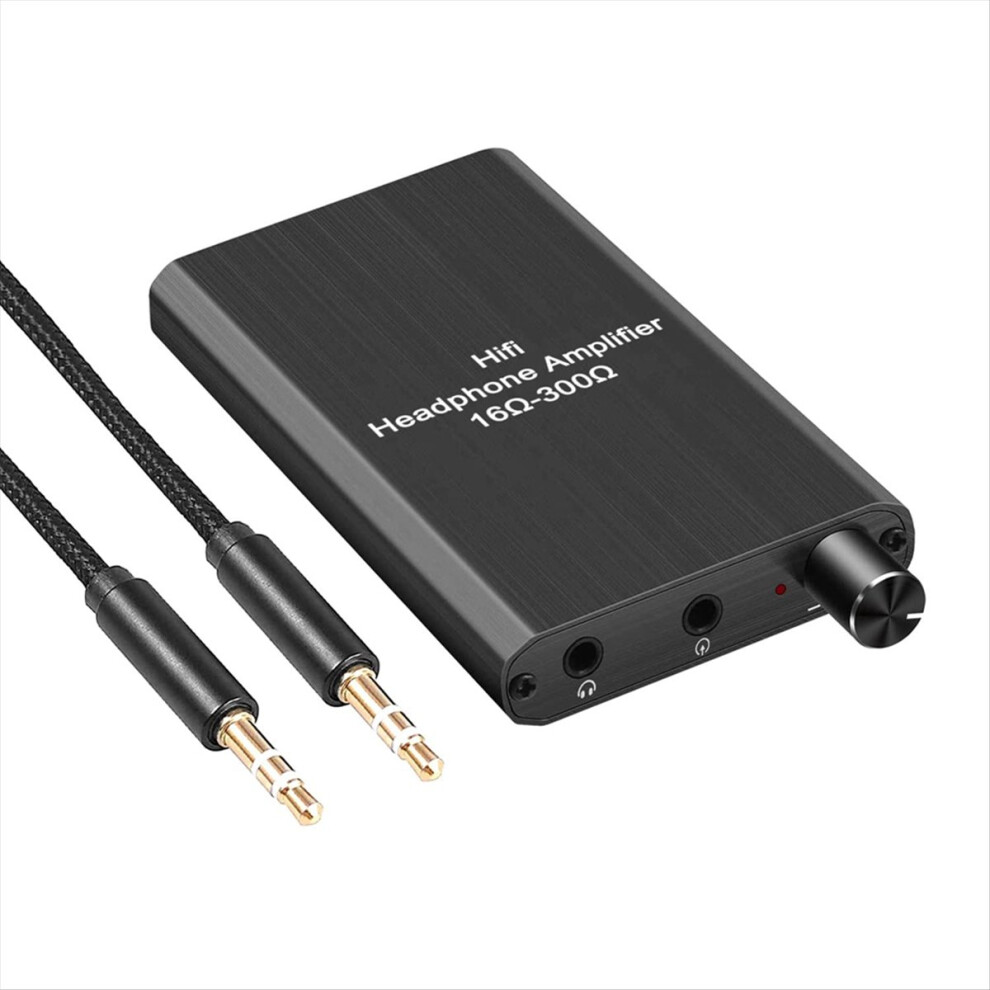 Portable Headphone Amplifier 3.5Mm Stereo Audio Gain Switch 4852765315969
