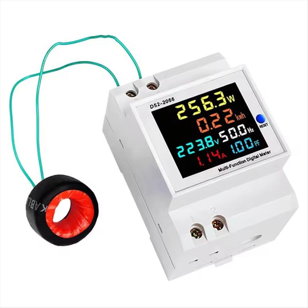 D52-2066 Energy Meter Din Rail Electricity Usage Monitor B 4852765329751