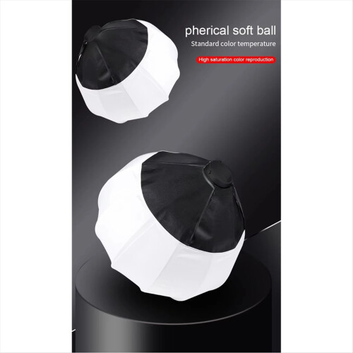 35cm Globe Lantern Softbox Mount Quick Ball Diffuser Ring Soft Light 2