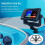 Base di montaggio per fishfinder in alluminio, per 6