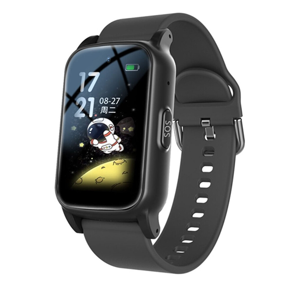4G Elderly Smart Watch With Gps,Sos,Fall Detection Emergency A Black 4852765314191