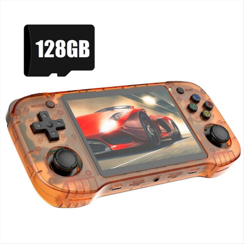 Console de jogos retrô portátil R46H com tela de 4,2 polegadas, 128 GB e mais de 20.000 jogos. 1