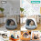 Smart Cat Odor Purifier,Cat Box Deodorizer Rechargeable 6
