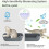 Smart Cat Odor Purifier,Cat Box Deodorizer Rechargeable 5