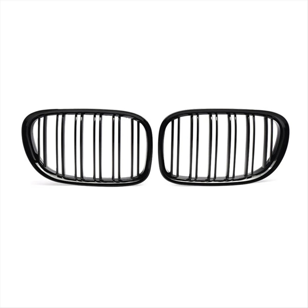 1Pair Front Kidney Grille 51117184151 For F01 F02 Gloss Black 4852765324268