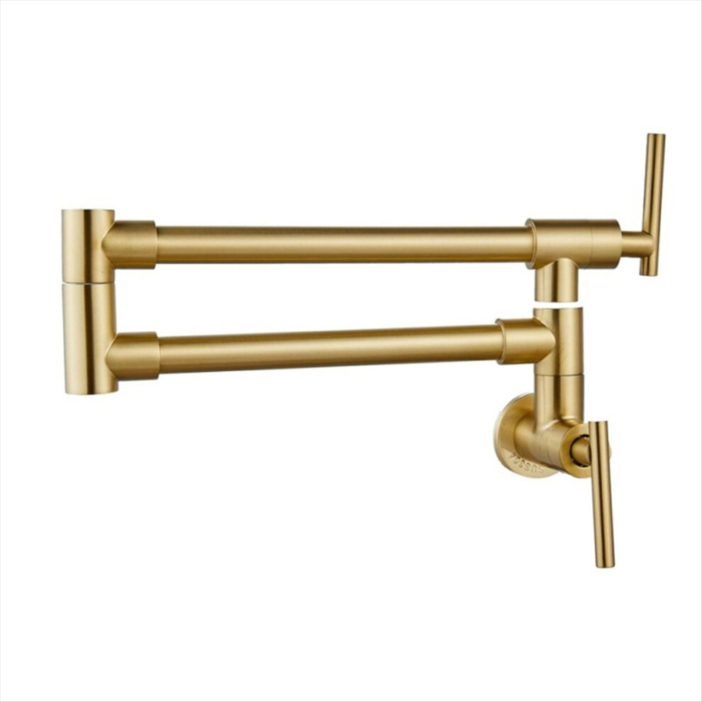 Pot Filler Faucets For Kitchen, Sink, Stove And Bar Wall Mount Gold 4852765337022