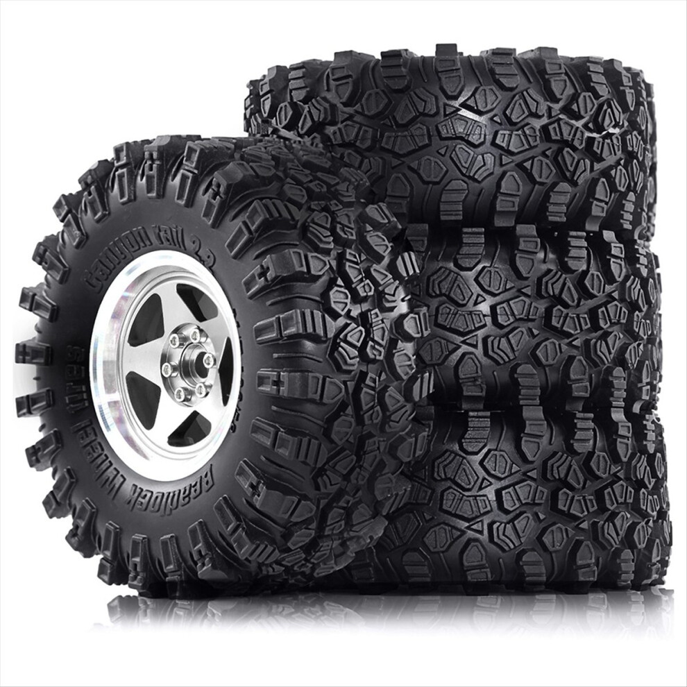 4Pc 136Mm Metal 2.2In Beadlock Wheel Rim Tire C 4852765365773