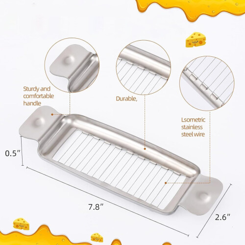 Trancheuse à beurre et à fromage multifonctionnelle en acier inoxydable 1