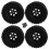 Conjunto de 4 rodas de metal Beadlock de 122 mm (1,9 polegadas) com pneus de borracha, pretas. 1
