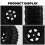 Conjunto de 4 rodas de metal Beadlock de 122 mm (1,9 polegadas) com pneus de borracha, pretas. 7