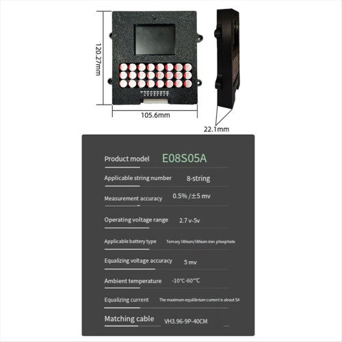8s Actieve Balancer met Spanningsweergave Energieoverdracht Equalizer 2