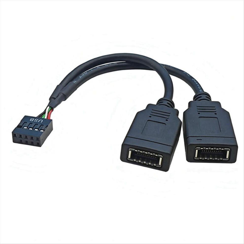 Usb 9Pin To Double Type-E Key-A Adapter Cable 4852765365254