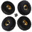 Conjunto de 4 rodas de metal Beadlock de 122 mm (1,9 polegadas) com pneus de borracha, cor amarela. 2
