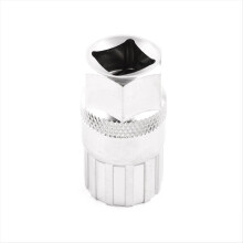 Outil de démontage de la bague de verrouillage du volant moteur de cassette de vélo (argent)