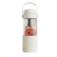 Caneca de café de vidro transparente de 520 ml com tampa A