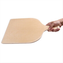 Pá de pizza para uso externo, tábua de pizza de madeira, tábua para assar pão caseiro.
