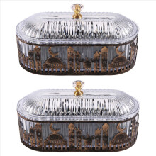 Caixa para armazenar doces e petiscos do Ramadã, pote para doces e petiscos do Eid, conforme mostrado.