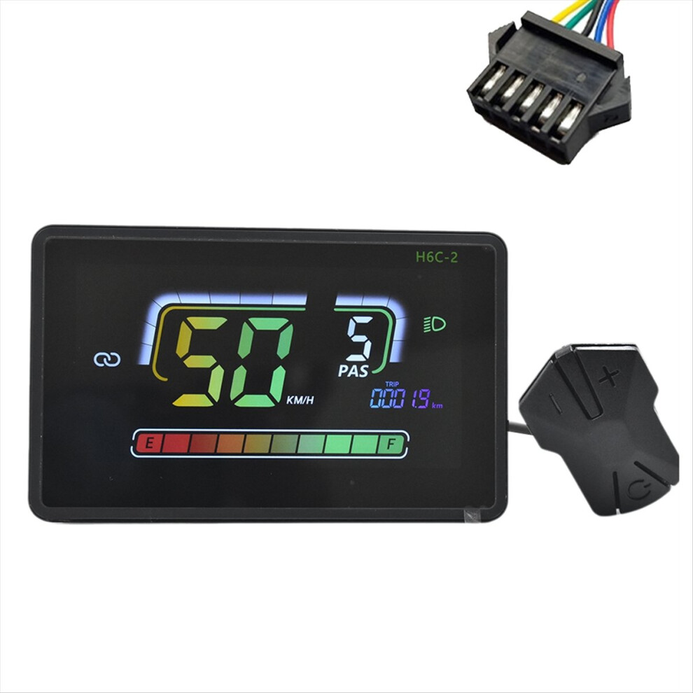 H6c-2 E-Bike Bluetooth Speedometer Lcd Display Meter Sm5pin 4852765381292