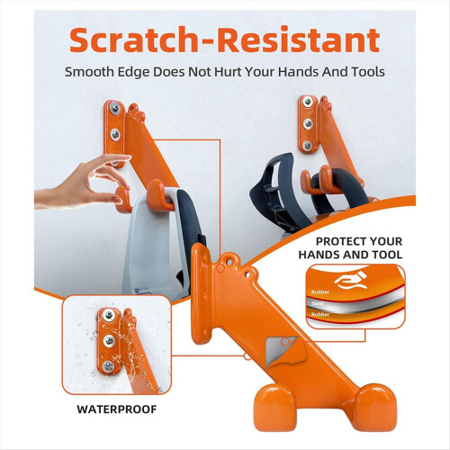 Chainsaw Hanger Wall Mount Holder for Garage Storage 2 set 2