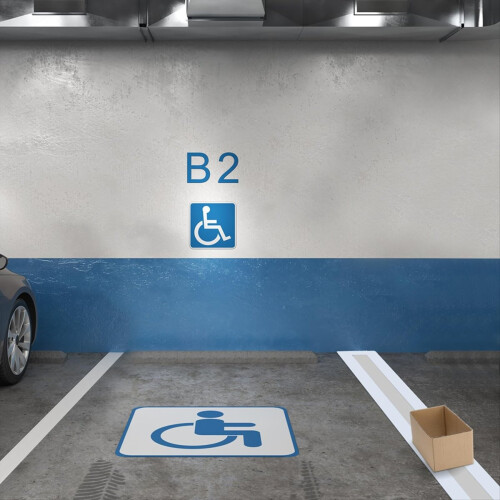 Parking Lot Line Stencil Foldable Reusable Line Stencil Template 1PCS 1