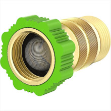 Regulador de pressão de água para RV, 40-50 PSI, rosca de mangueira de 3/4 de polegada