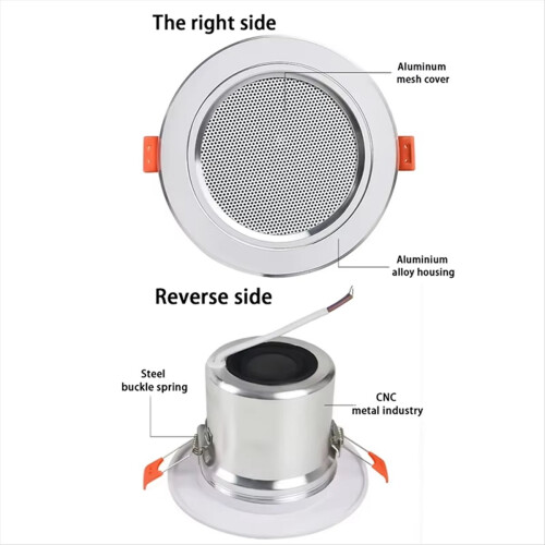 3 Inch 10W Bathroom Ceiling Speaker Background Music System 1
