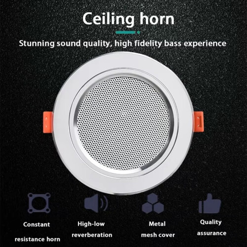 3 Inch 10W Bathroom Ceiling Speaker Background Music System 2