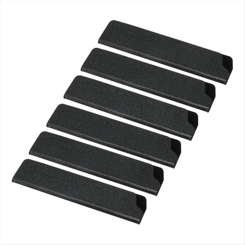 Capas protetoras em ABS para faca Santoku de 5 polegadas, pacote com 6 unidades.