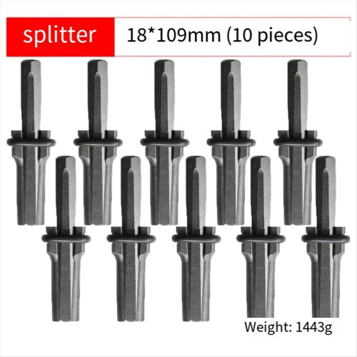 Stone Chisel Quarrying Wedge, Heavy Duty Stone Splitting Tool 10 Pcs 1