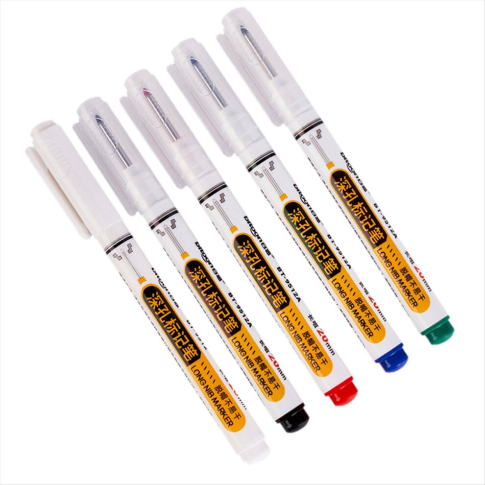 5Pcs Deep Hole Long Nib-Head Marker For Metal Perforating Pen 4852883813514