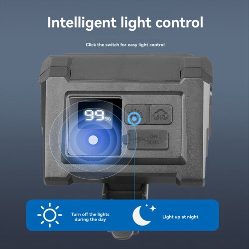 Luz delantera para bicicleta, 5 LED, recargable 1