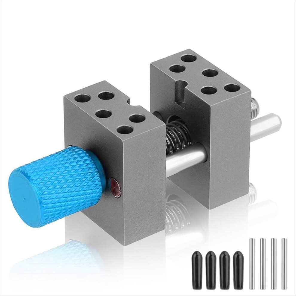 Metal Handy Mini Vise Clamp,Universal Drill- Vice Grip Blue 4852765380578