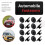 50Pcs Car Chassis Rear Bumper Hexagon Head Nut 7