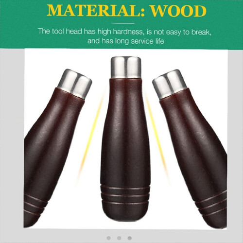 6 Pcs Wooden File Handles Ergonomic Grip File Handle Replacement 2
